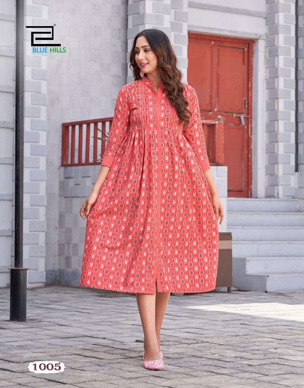 Blue Hills Ikki Cotton 1 Fancy Wear Cotton Designer Kurti Collection